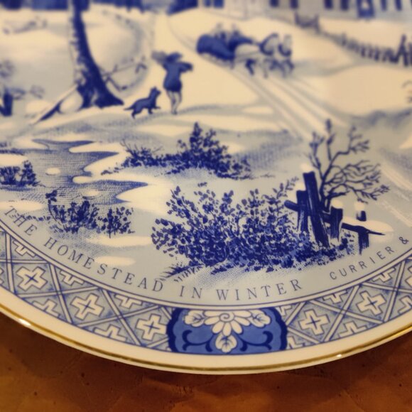 Currier & Ives Christmas Plate - Picture 2 of 6